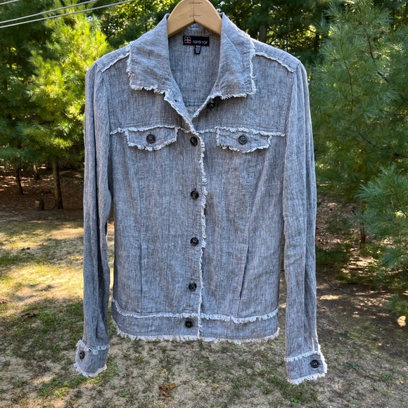 Carré Noir 100% Linen Jacket - Picture 5 of 16